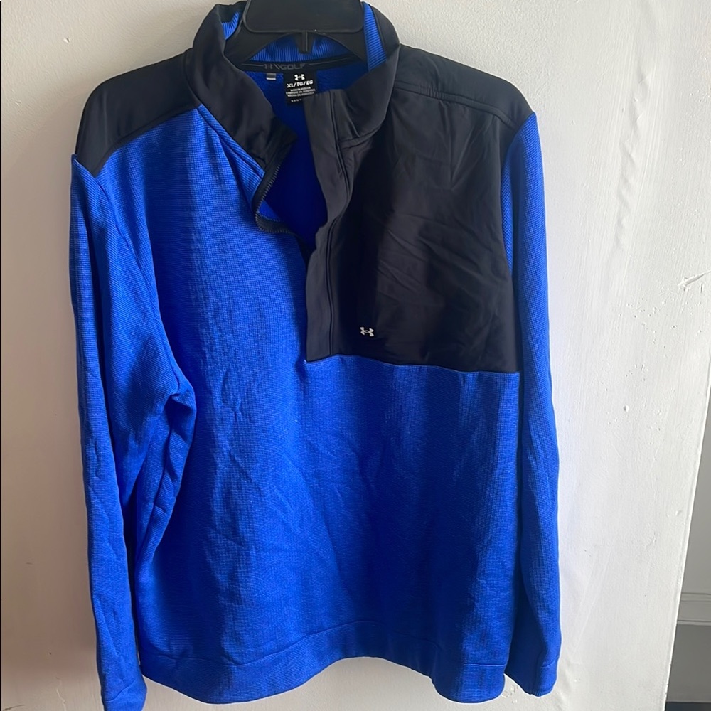 Under Armour V-Neck Blue and Black Sweater